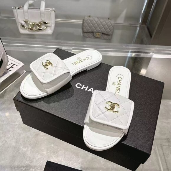 Chanel flip flops flat sandals - Picture 3 of 7